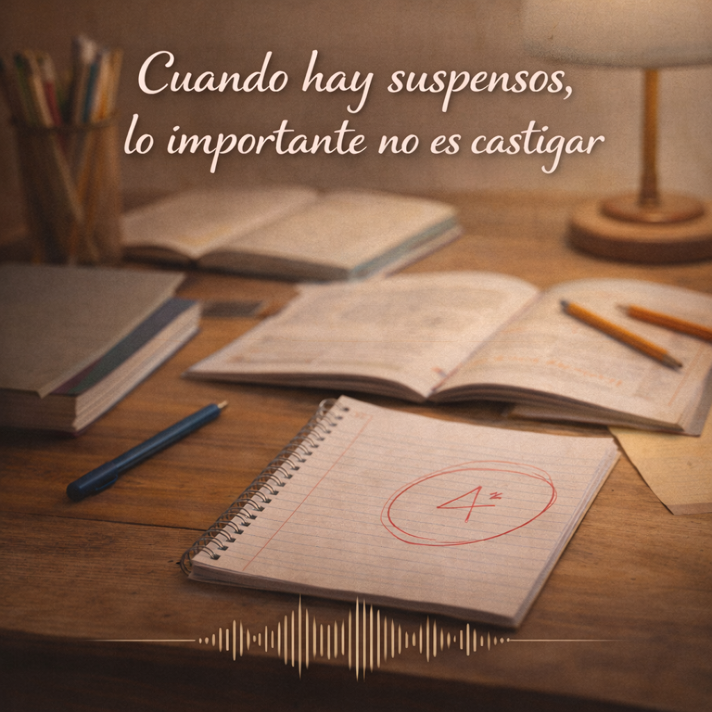 Cuando hay suspensos, lo importante no es castigar